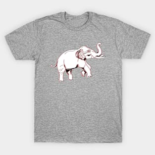 Elephant Safari African Tusks Big Trunk Mammal Herd T-Shirt